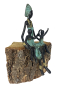 Preview: Bronze-Skulptur Sitzende Frau by Issouf - 23 cm